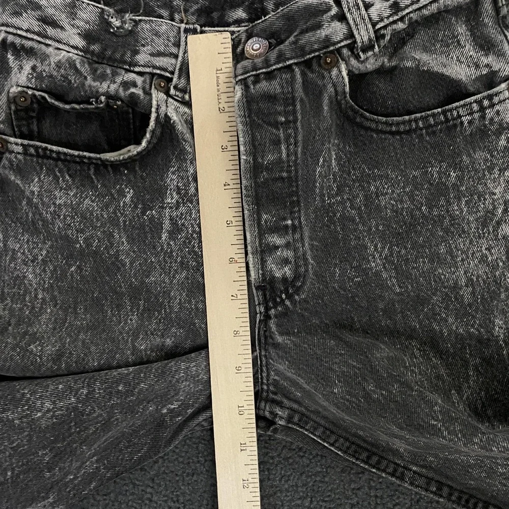 Vintage Levi's 501 Jeans FITS 27x30 Acid Wash Straight Leg Button Fly Made USA - Picture 12 of 15